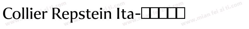 Collier Repstein Ita字体转换